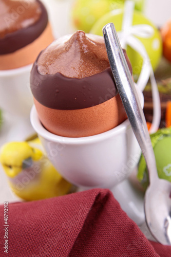 Photo: easter chocolate mousse easter chocolate mousse
