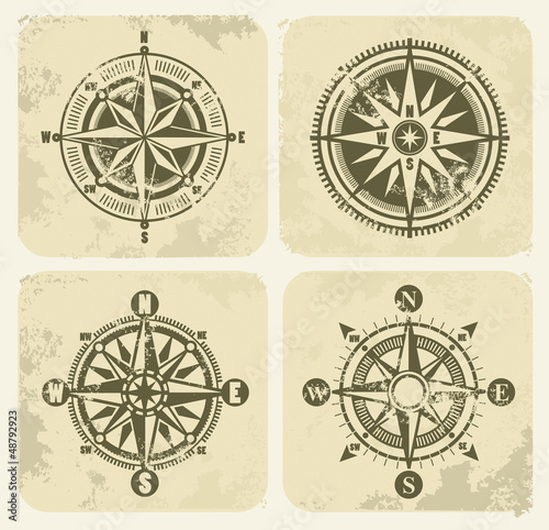Vector: vintage compasses vintage compasses