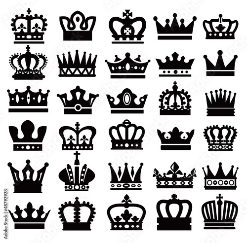 Vector: black crowns black crowns