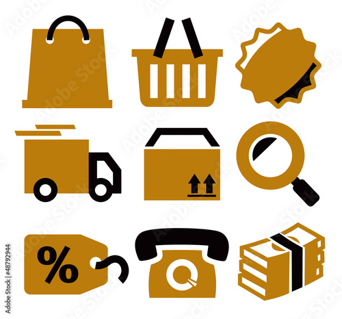 Vector: shopping icons shopping icons