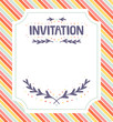 Cute invitation template for festive events