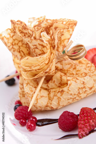 Photo: crepe with berries crepe with berries