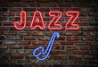 Jazz neon sign.