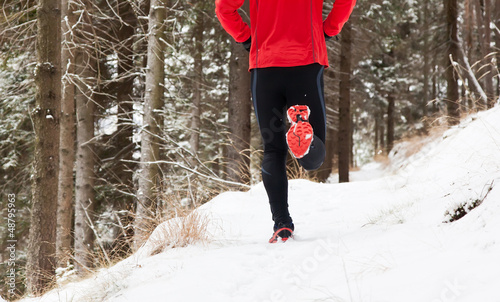 Photo: Winter trail running Winter trail running