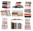 Books isolated on white background