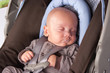 Photo: Baby Boy in Safety Seat Baby Boy in Safety Seat