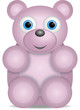 Vektor: kleiner rosa Teddybär kleiner rosa Teddybär