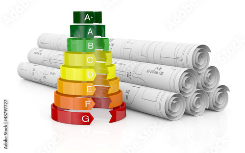 Illustration: energy efficiency scale energy efficiency scale