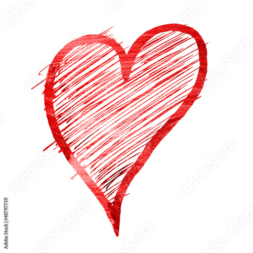 Illustration: rotes Herz... rotes Herz...