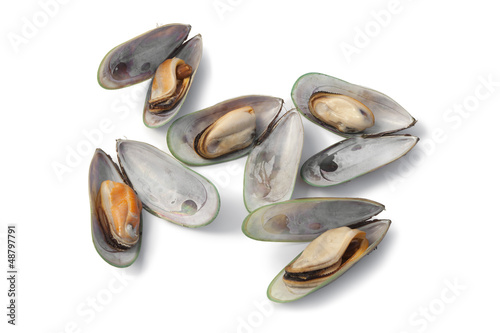 Photo: Cooked green lipped mussels Cooked green lipped mussels