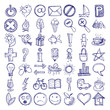 Vector: set of 49 hand draw web icon design elements set of 49 hand draw web icon design elements