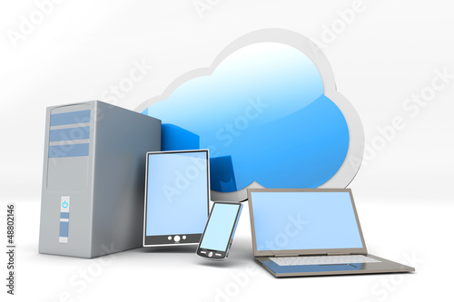 Illustration: Cloud computing Cloud computing
