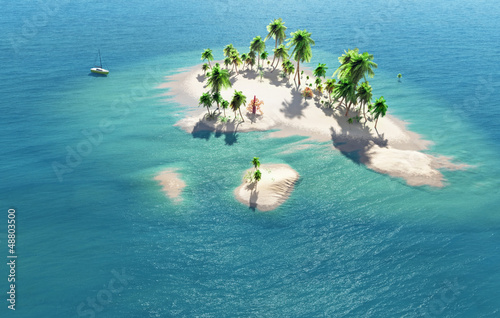 Illustration: Tropical island Tropical island