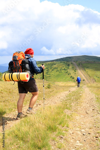 Photo: Summer hiking in the mountains. Summer hiking in the mountains.