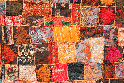 Photo: Indian patchwork carpet Indian patchwork carpet