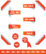 Vector: Sale Set Stickers Sale Set Stickers