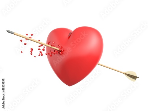 Illustration: Smitten heart by cupid Smitten heart by cupid