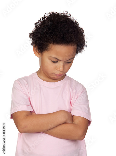 Photo: Angry latin child Angry latin child
