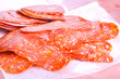 Tasty Sliced Genoa Salami Close up