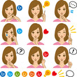 女性　表情