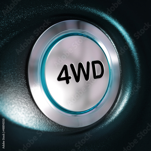 Illustration: 4wd button, four weel drive, 4x4 switch 4wd button, four weel drive, 4x4 switch