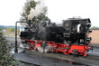 Wasser tankende Dampflok