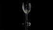 Water flowing into wine glass