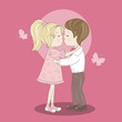 Happy Valentines Day, hand drawing illustration