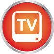 icon tv room red circle