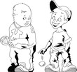 Vektor: children's baseball children's baseball