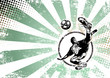 soccer retro poster background