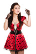 Photo: Pin-up girl singing a song Pin-up girl singing a song