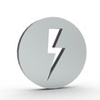 3d Icon Blitz Silber