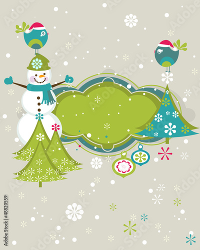 Vector: Christmas greeting card Christmas greeting card