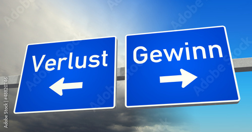 Illustration: Gewinn oder Verlust? Gewinn oder Verlust?