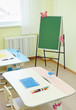 In a room for drawing lessons in the kindergarten