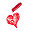 cour a la craie rouge