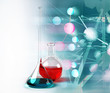 Test tubes science background