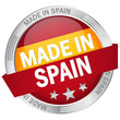 Button mit Banner "Made in Spain"