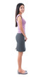 Photo: Full body side view Asian young woman Full body side view Asian young woman