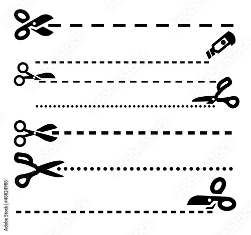 Vector: black scissors black scissors