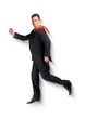 Flying business superman