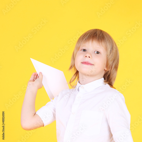 Photo: Boy and plane Boy and plane