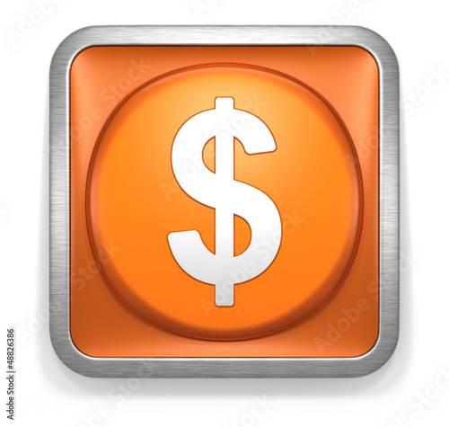 Illustration: Dollar_Orange_Button Dollar_Orange_Button