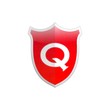 Secure shield letter Q.