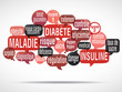 nuage de mots bulles : diabète