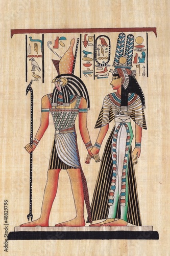 Photo: Ancient paper papyrus Ancient paper papyrus
