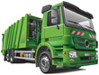Vecteur : modern garbage truck modern garbage truck