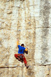 Climbing.