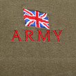 British Army logo on a khaki background